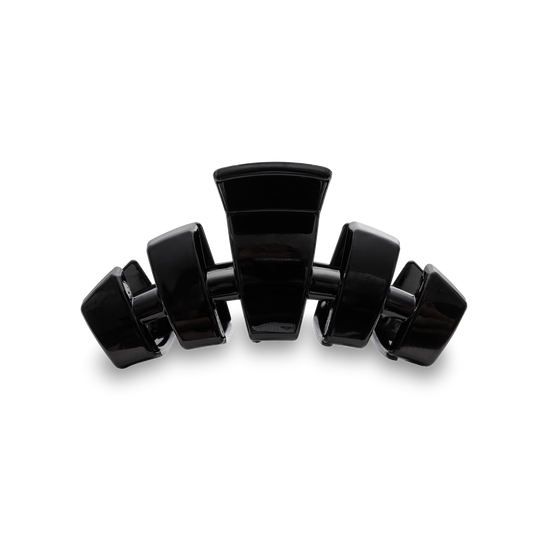 TELETIES - Classic Hair Clip | Med. | Jet Black
