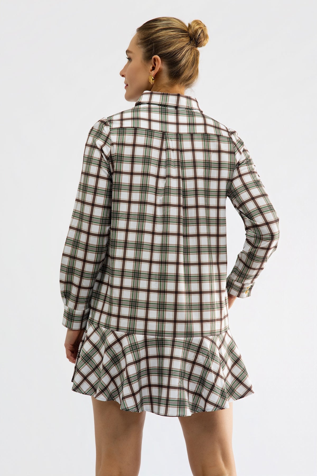 CHERRY DRESS - OAK PLAID