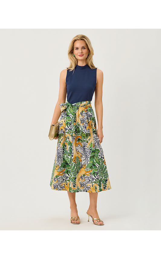 PRIMA MIDI DRESS - MULTI - PALM PROWL