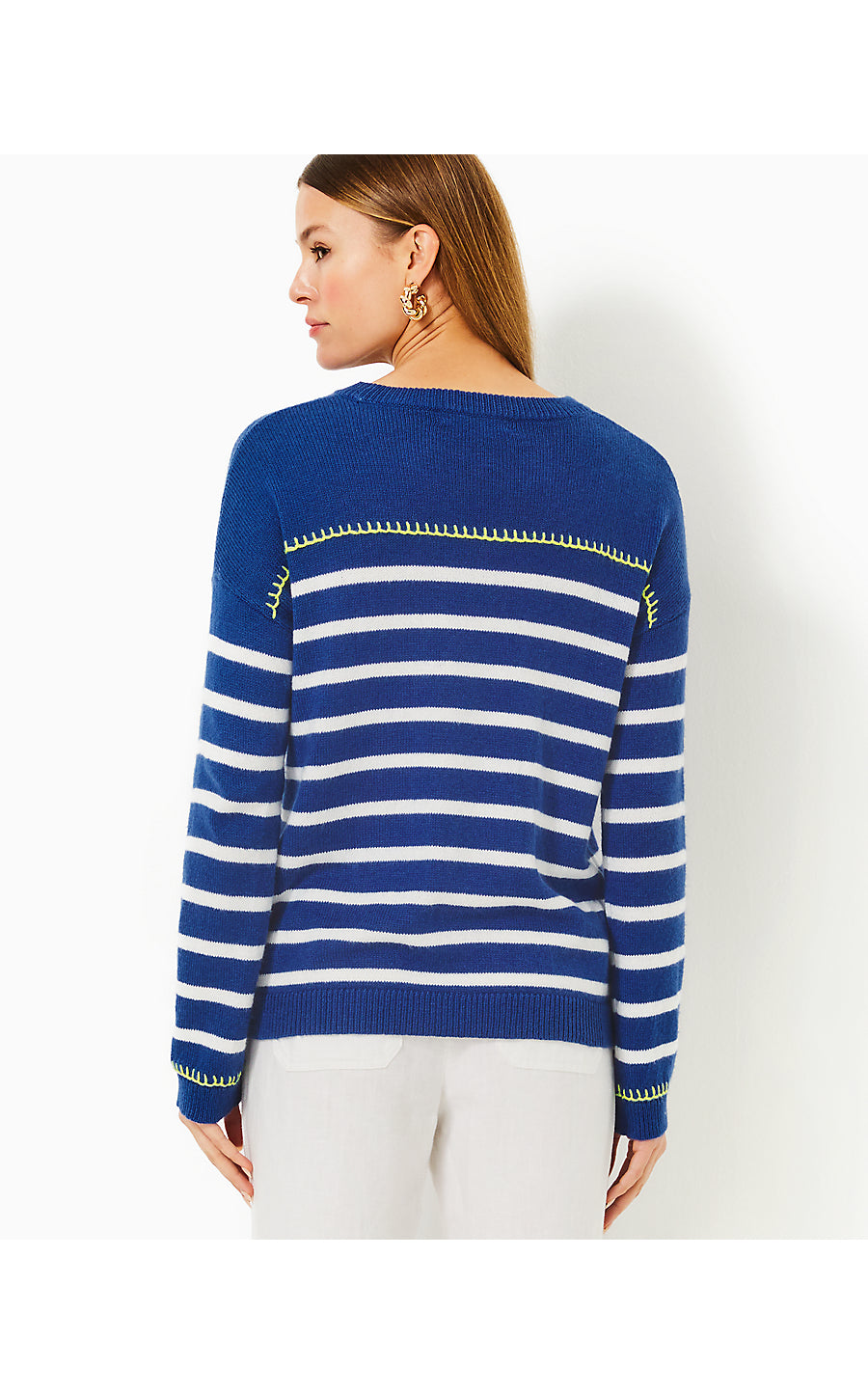 KYREN SWEATER - BLUE MED - NEVER ENDING STRIPE