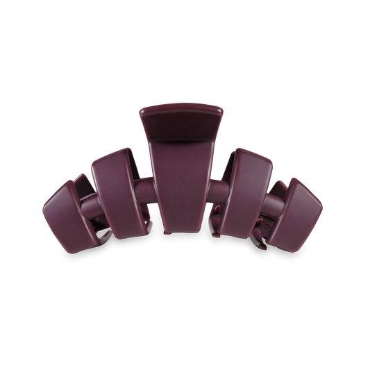 TELETIES - Classic Hair Clip | Medium | Burgundy Bliss