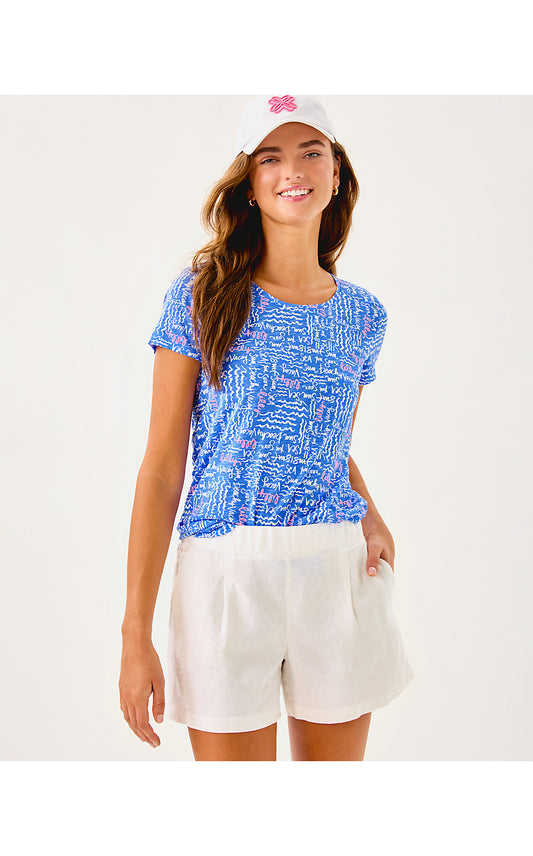 CAPTINA LINEN SHORT - RESORT WHITE