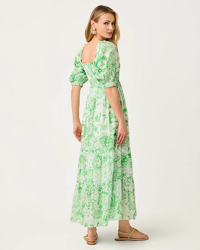 Hadly Short Sleeve Smocke Putting Green Fleur De Lilly
