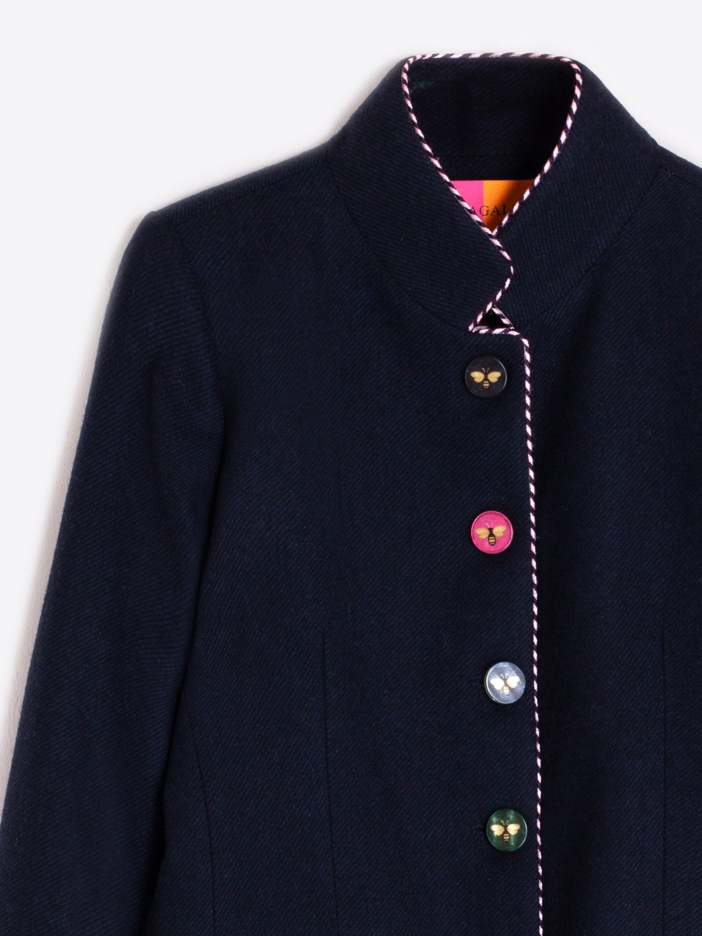 NAVY JACKET WITH BEE BUTTONS/JACKET DORI LANA MARINO