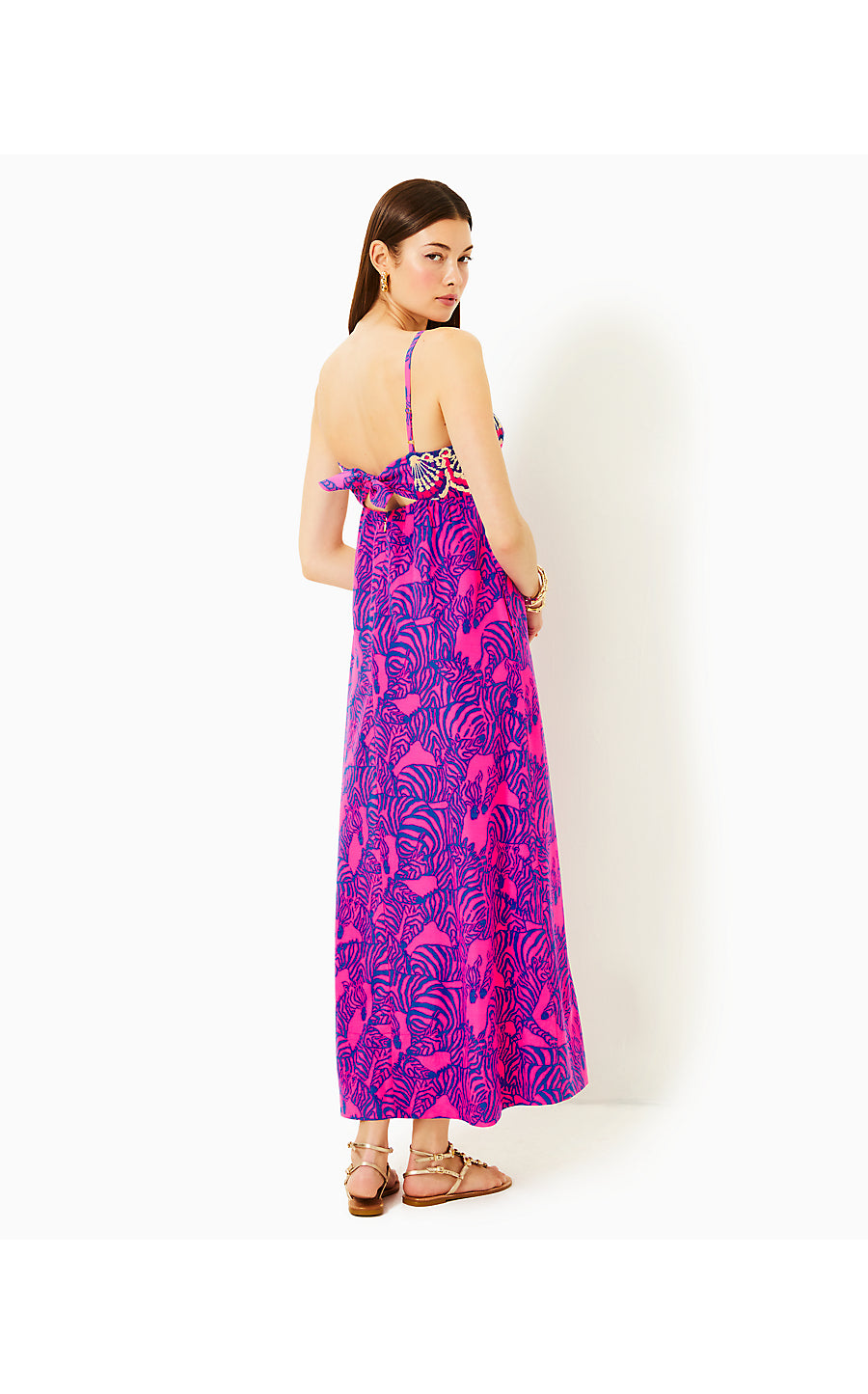 BERNADETTA MAXI DRESS - PASSION FRUIT PINK - WILD NIGHTS