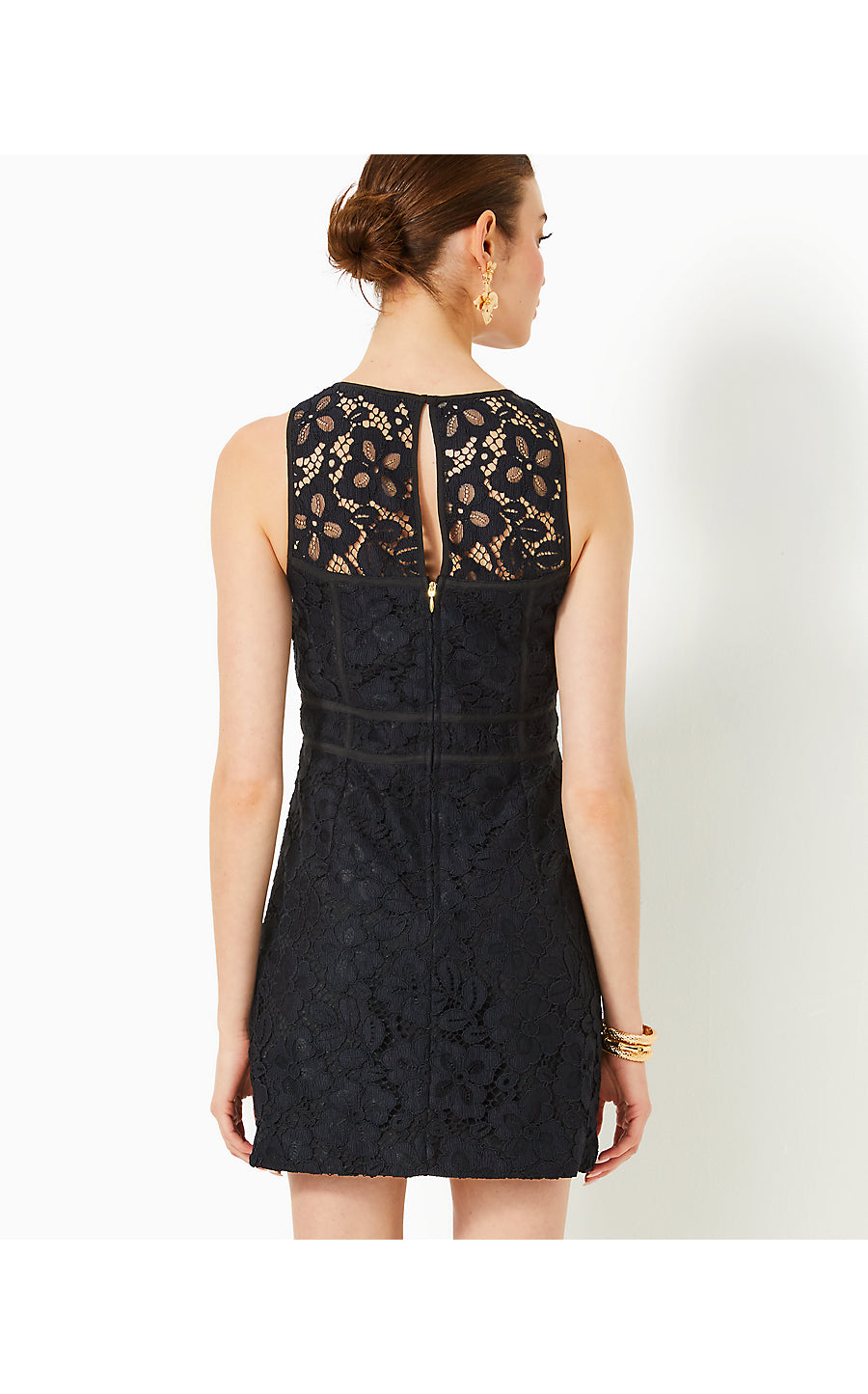 JULI LACE ROMPER - NOIR - FLORA CORDED LACE