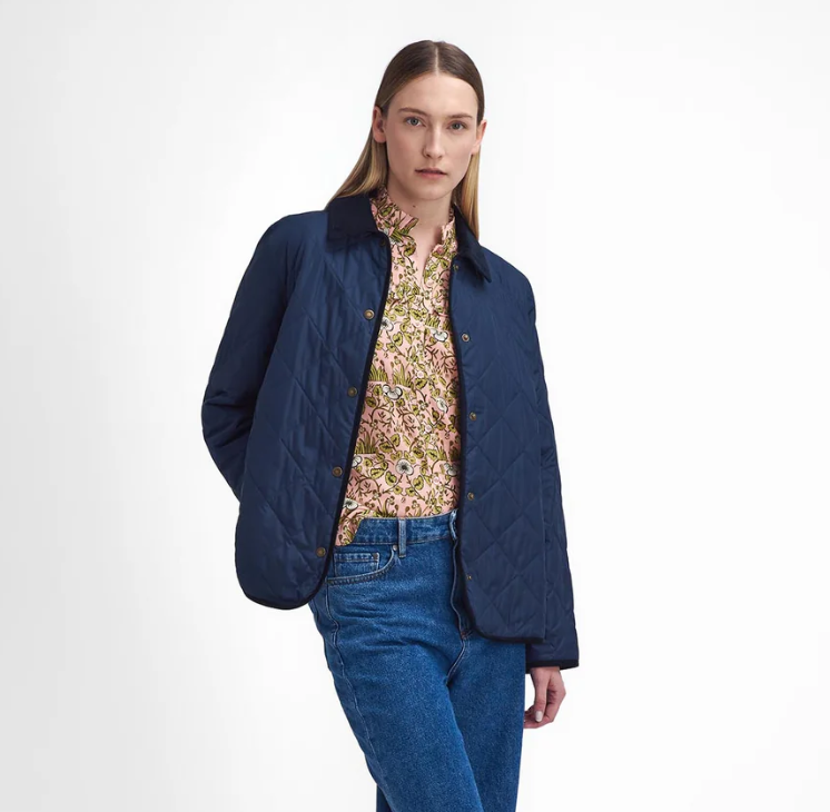 ISABELLA QUILTED JACKET - NAVY