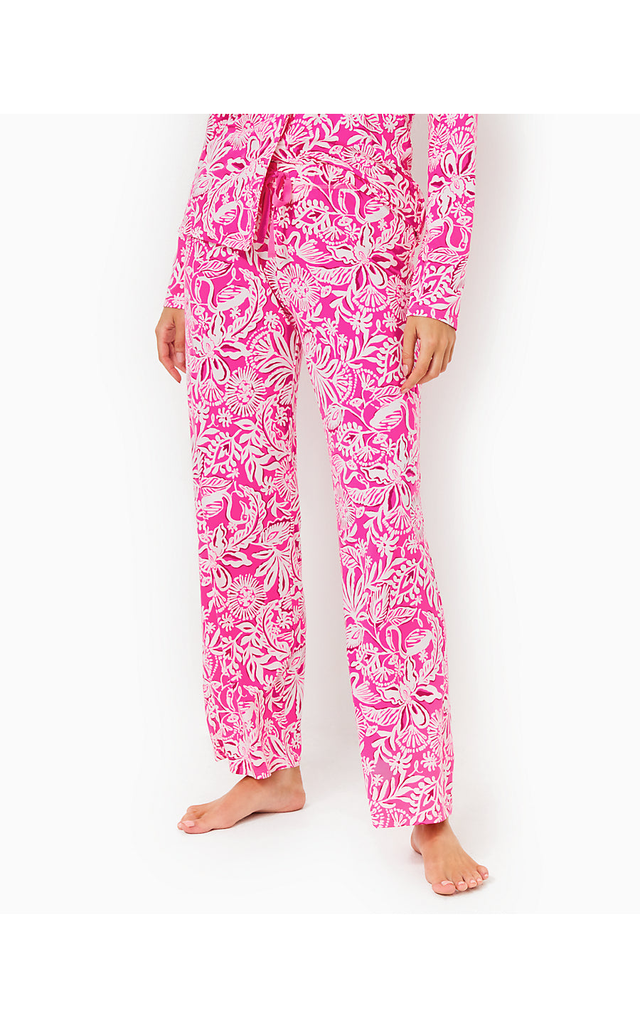 PJ KNIT PANT - PASSION FRUIT PINK - ABSOLUTELY FLAMAZING