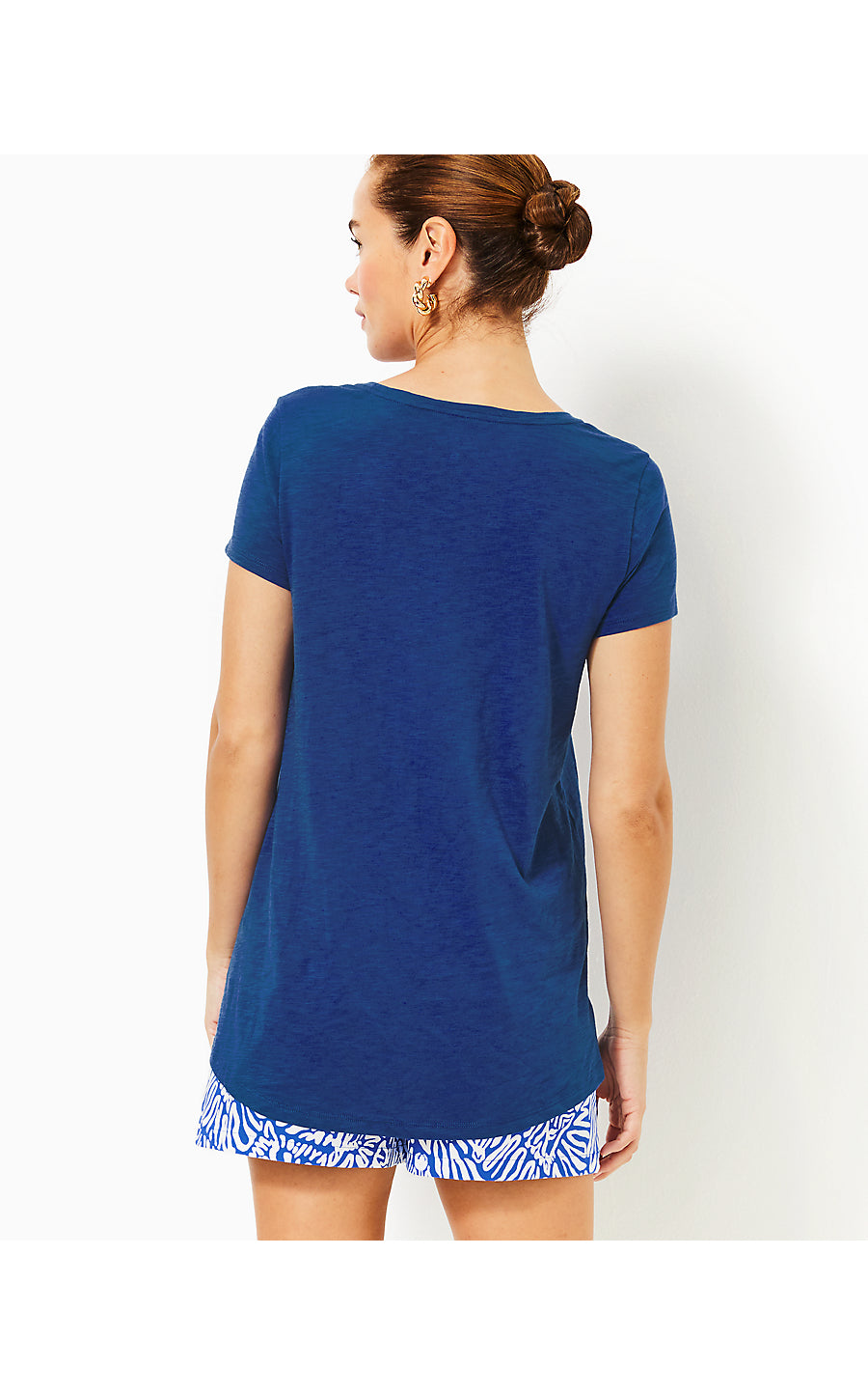 ETTA SCOOP-NECK - BLUE MED