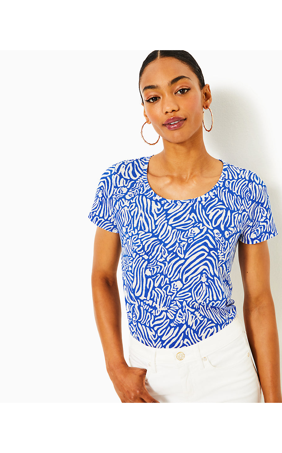 ETTA SCOOP-NECK - MARTINIQUE BLUE - ZEE BEBE