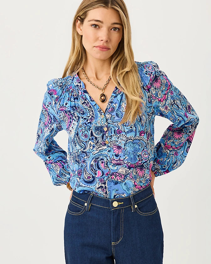 ELSA TOP - MULTI - PAISLEY PARADE