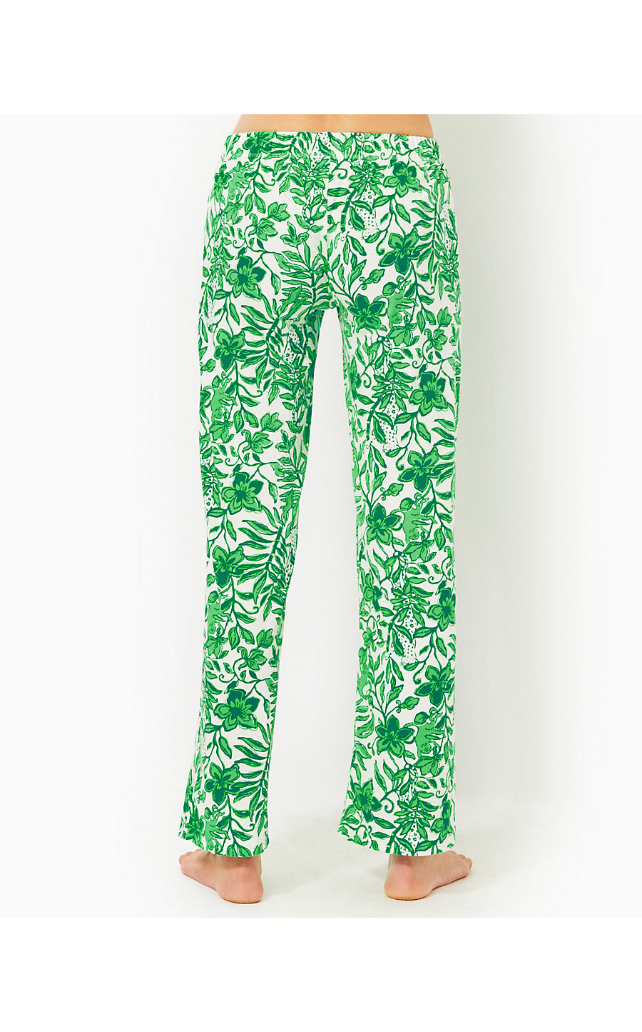 PJ KNIT PANT-FIDDLE LEAF GREEN-LIL ESCAPE PLAN PJS