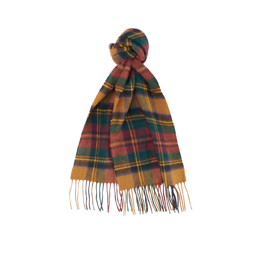 BARBOUR NEW CHECK TARTAN SCARF- HARVEST GOLD