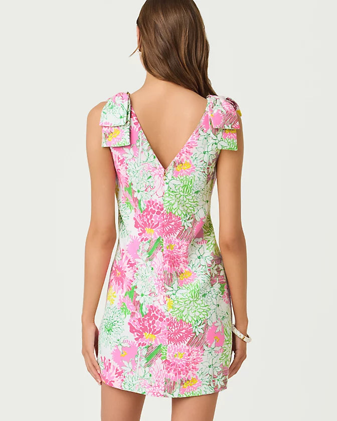 CARMINE SHIFT - RESORT WHITE - MUM PATCH