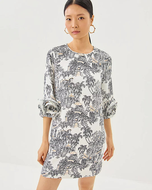 LU DRESS - COCONUT - PB ANNIVERSARY TOILE