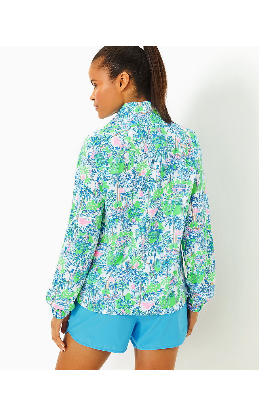 TULIA PERFORMANCE JACKET - ORB GREEN - SERVING IT UP