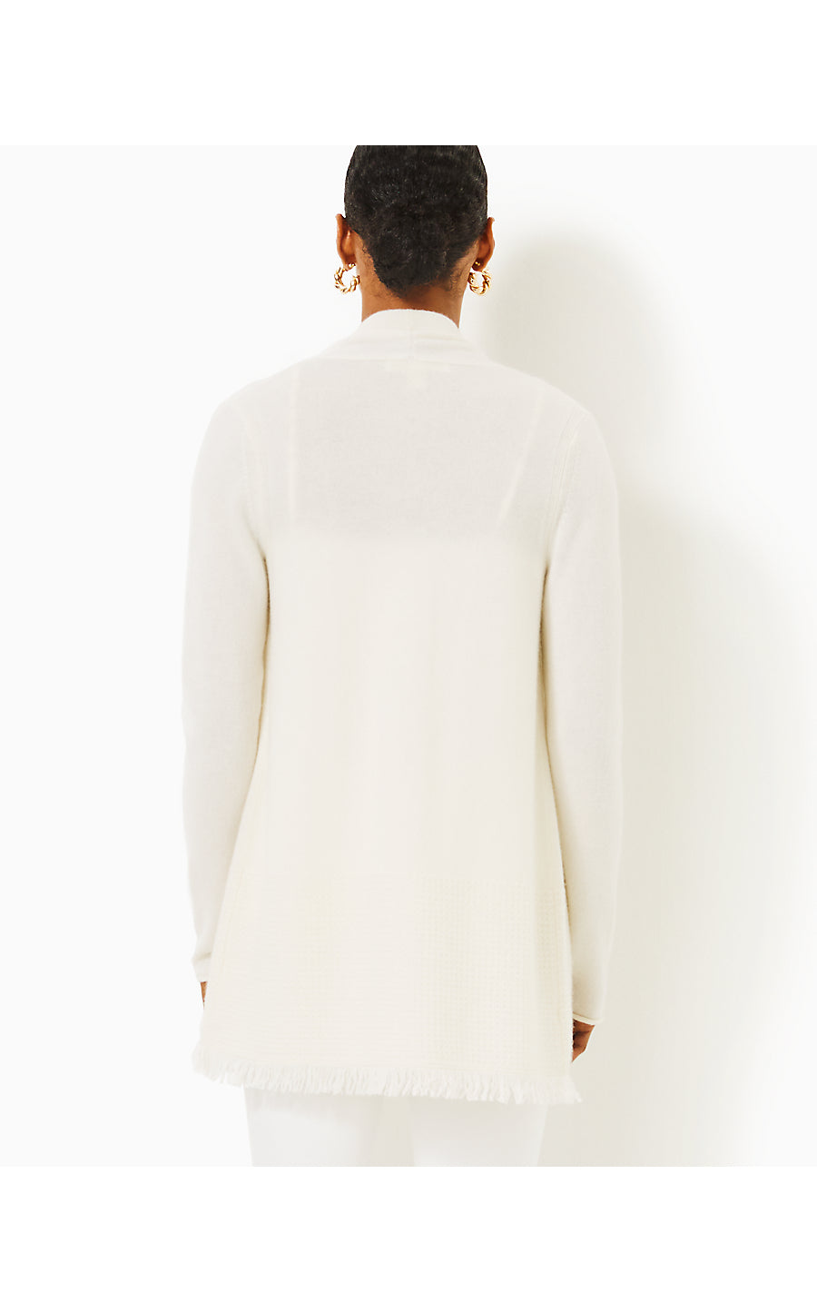 NOBLE CASHMERE CARDIGAN - COCONUT