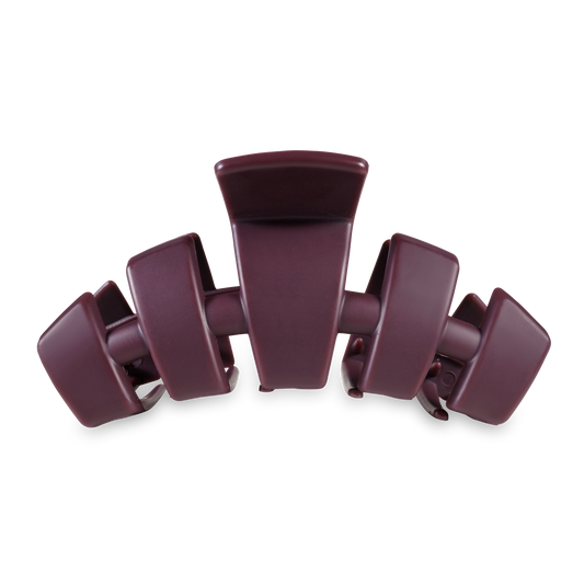 TELETIES - Classic Hair Clip | Large | Burgundy Bliss