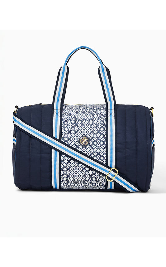 QUILTED HALTON DUFFLE BAG -LOW TIDE NAVY--1 SZ