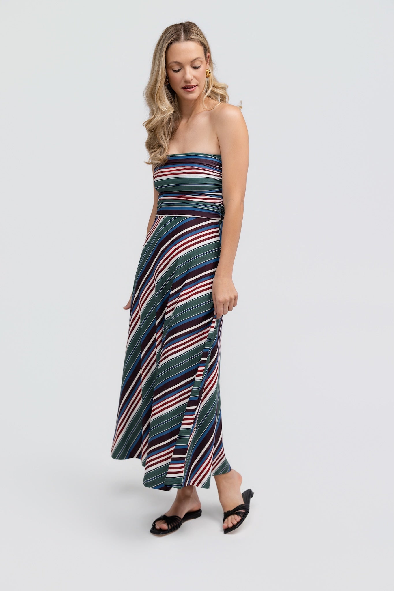 GLORIA DRESS - CREW STRIPE