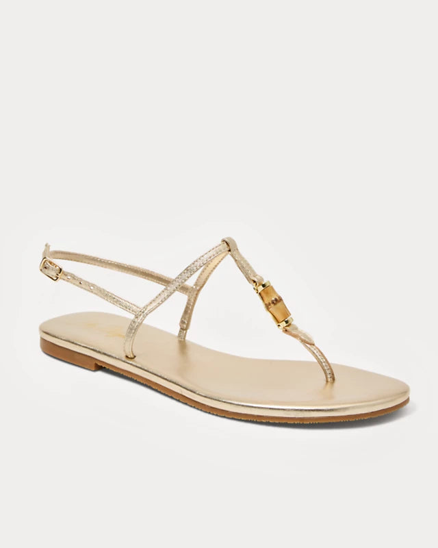 LEENA SANDAL - GOLD METALLIC