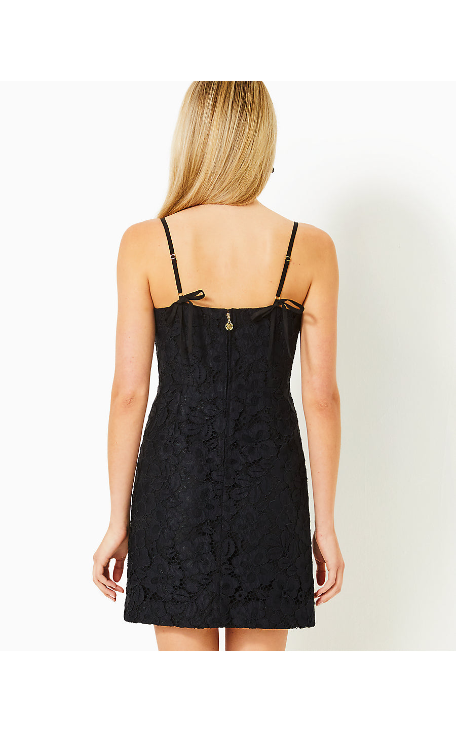 MARET LACE DRESS - NOIR - FLORA CORDED LACE