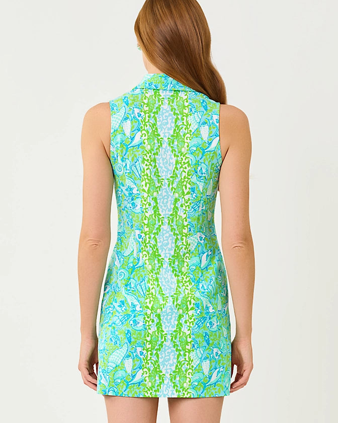 KATHY DRESS UPF 50+ - DAY DREAM BLUE - THROW ME A LINE ENGINEERED GOLF