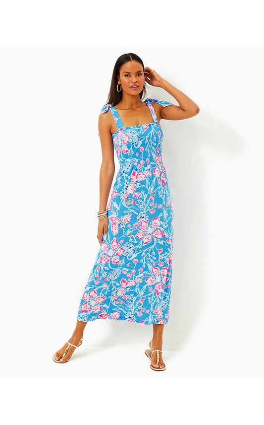 KAILUA SMOCKED MAXI DRESS - MULTI - BAHAMIAN RHAPSODY