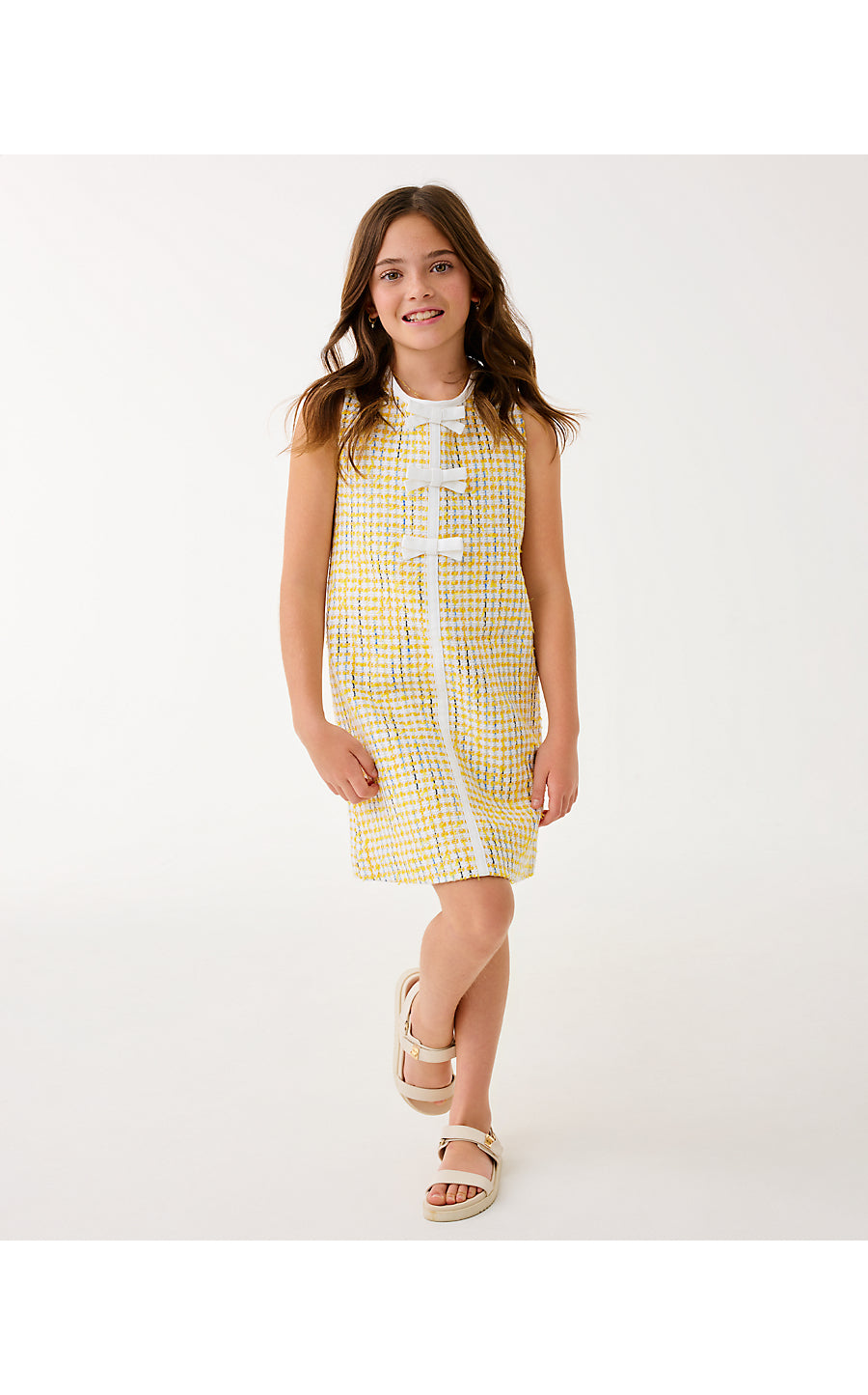 MINI ARIA SHIFT - LIMONCELLO - SPACEDYE STRIPE BOUCLE