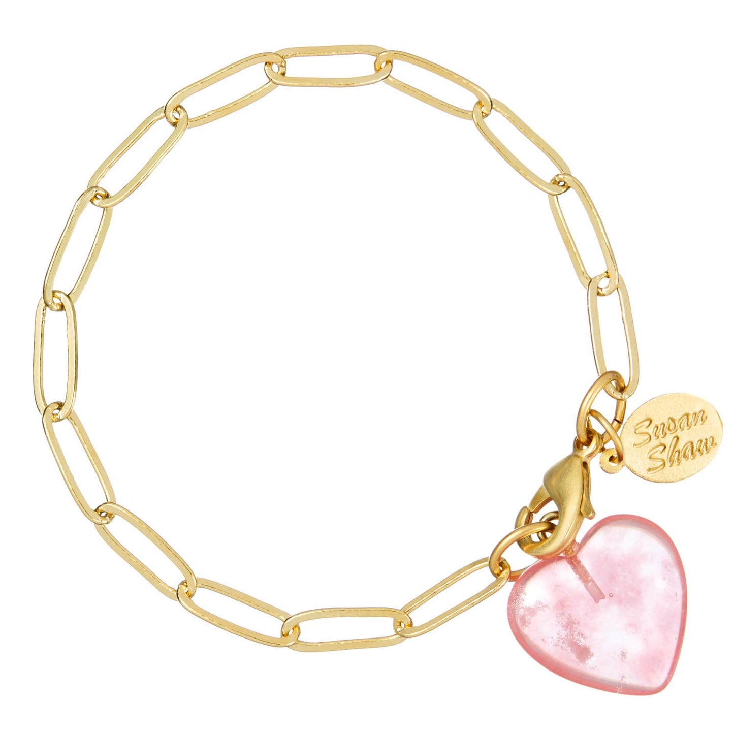 Susan Shaw - Audrey Heart Bracelet : White Turquoise