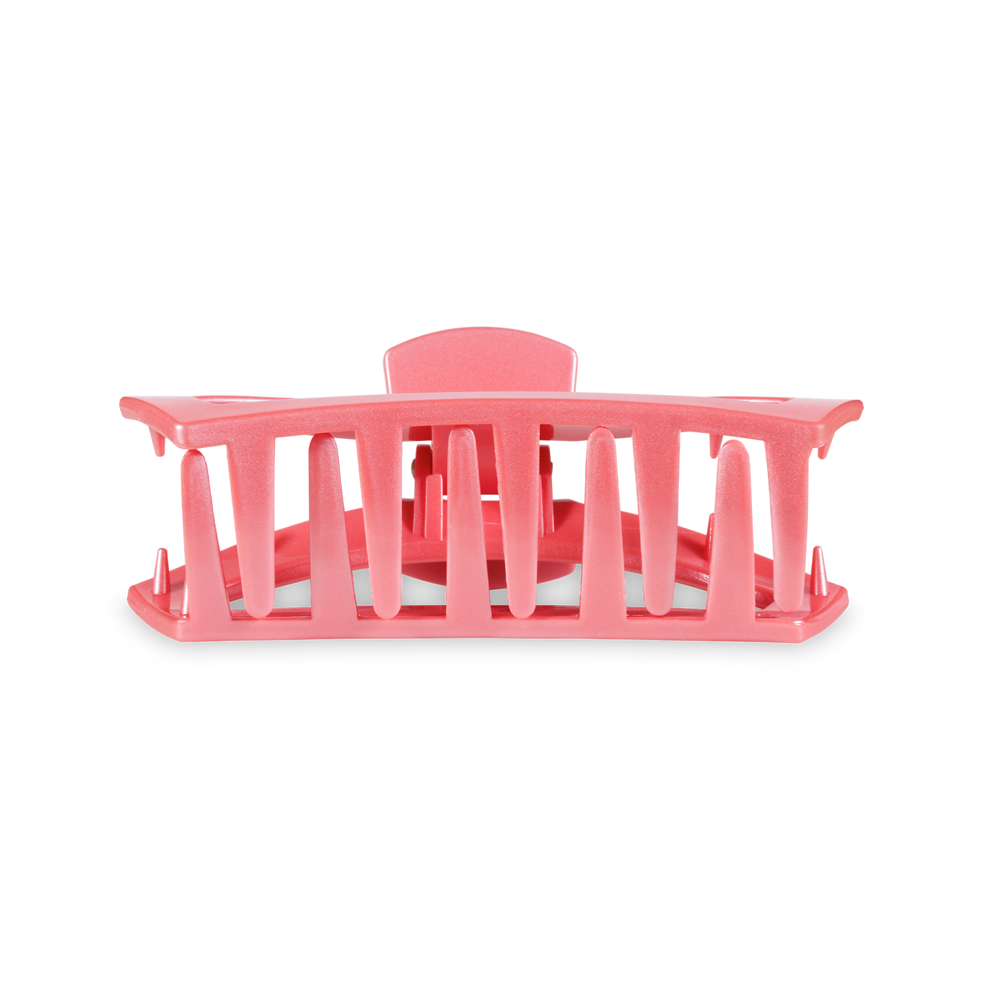 TELETIES - Open Hair Clip | Medium | Calming Coral