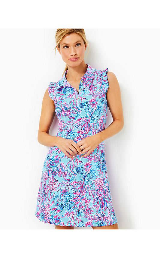 SILVIA DRESS UPF 50+-CELESTIAL BLUE-SEEK AND SEA
