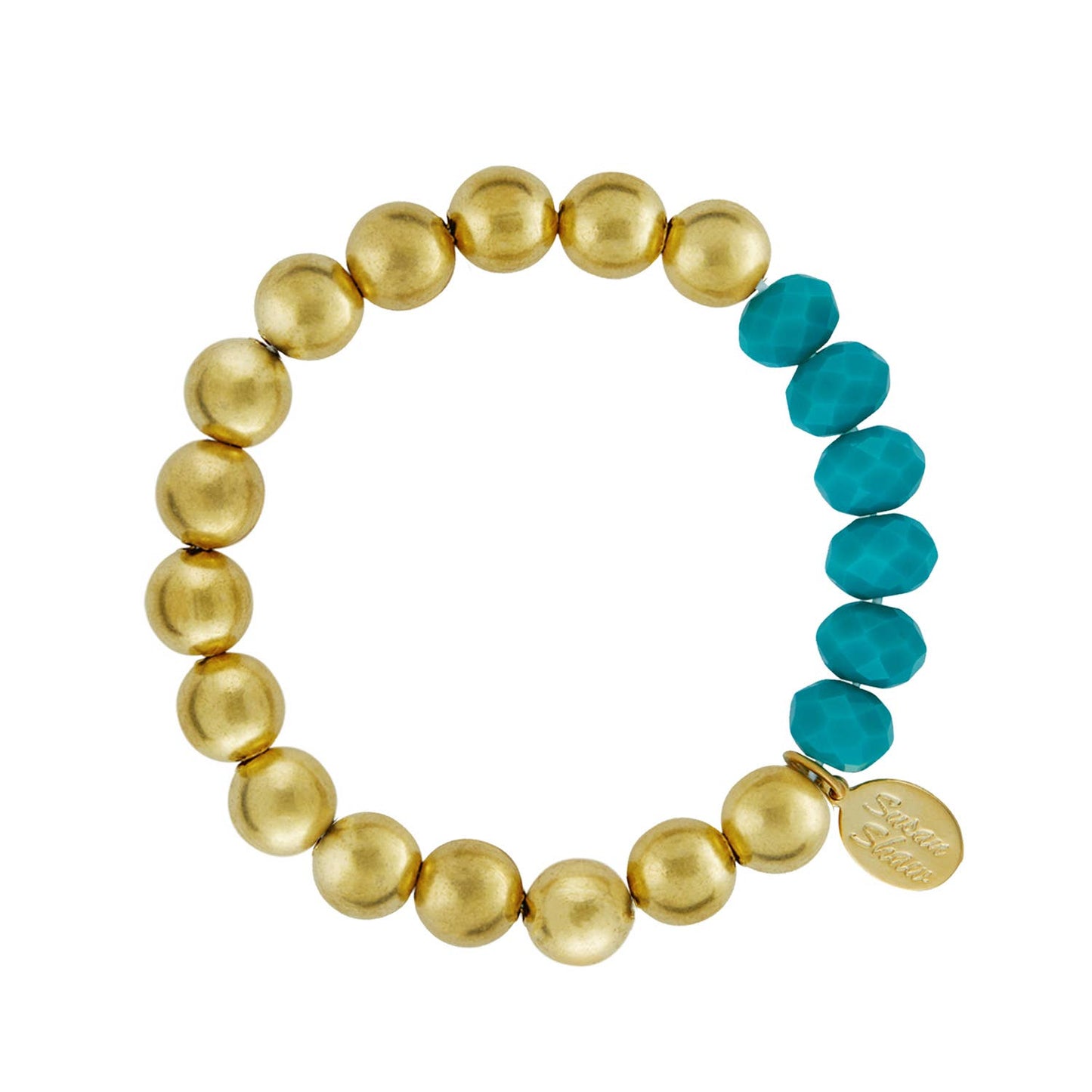 Milly Margaret Bracelet- Teal Crystal