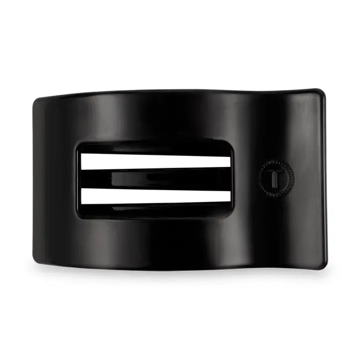 Flat Rectangle Hair Clip | Large | Jet Black