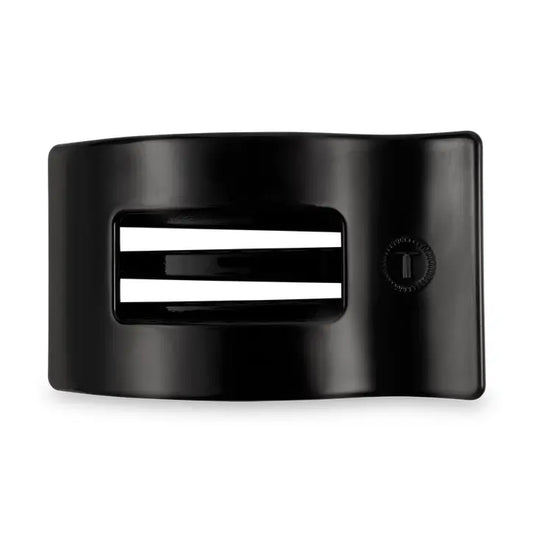 Flat Rectangle Hair Clip | Large | Jet Black