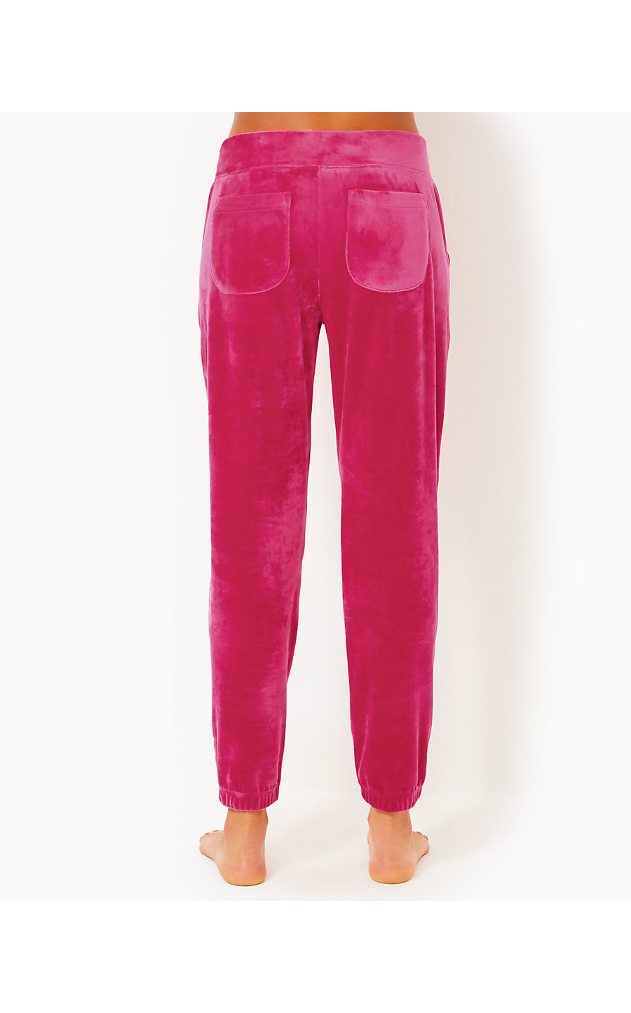 MALLIE VELOUR PANT - RASPBERRY ROUGE