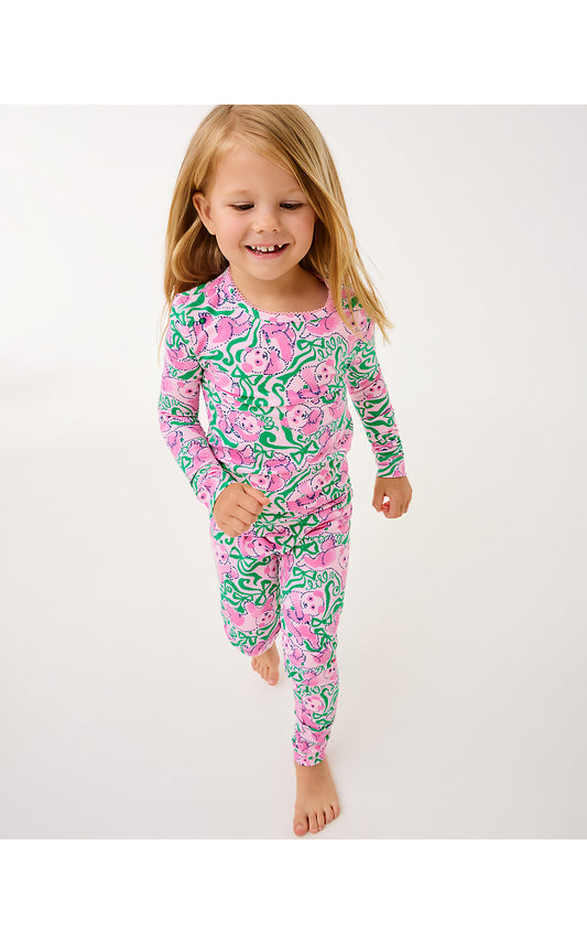 SAMMY PAJAMA SET - PINK QUARTZ - PANDA N BOWS