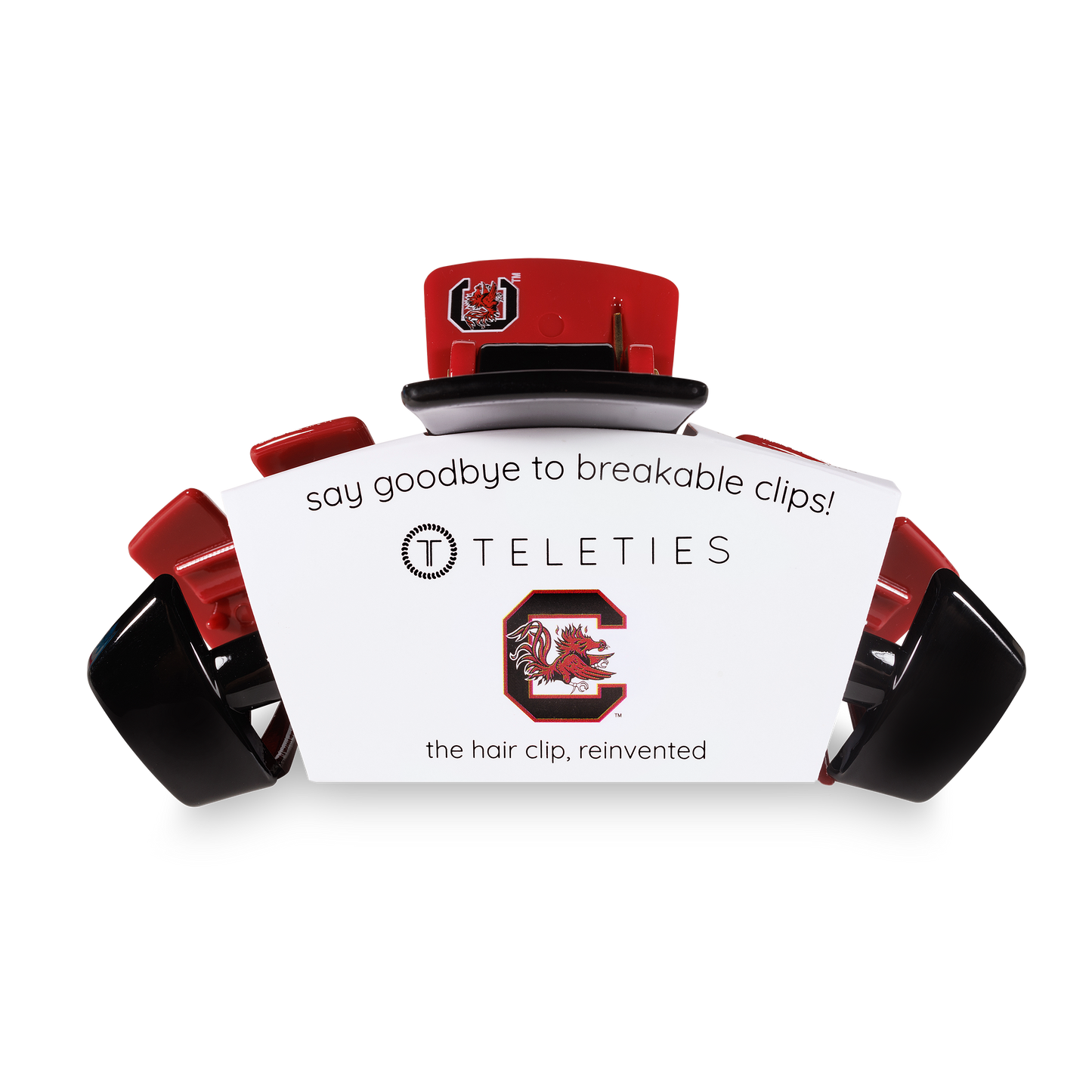 TELETIES - Classic College Hair Clip | Large | Univ. of South Carolina