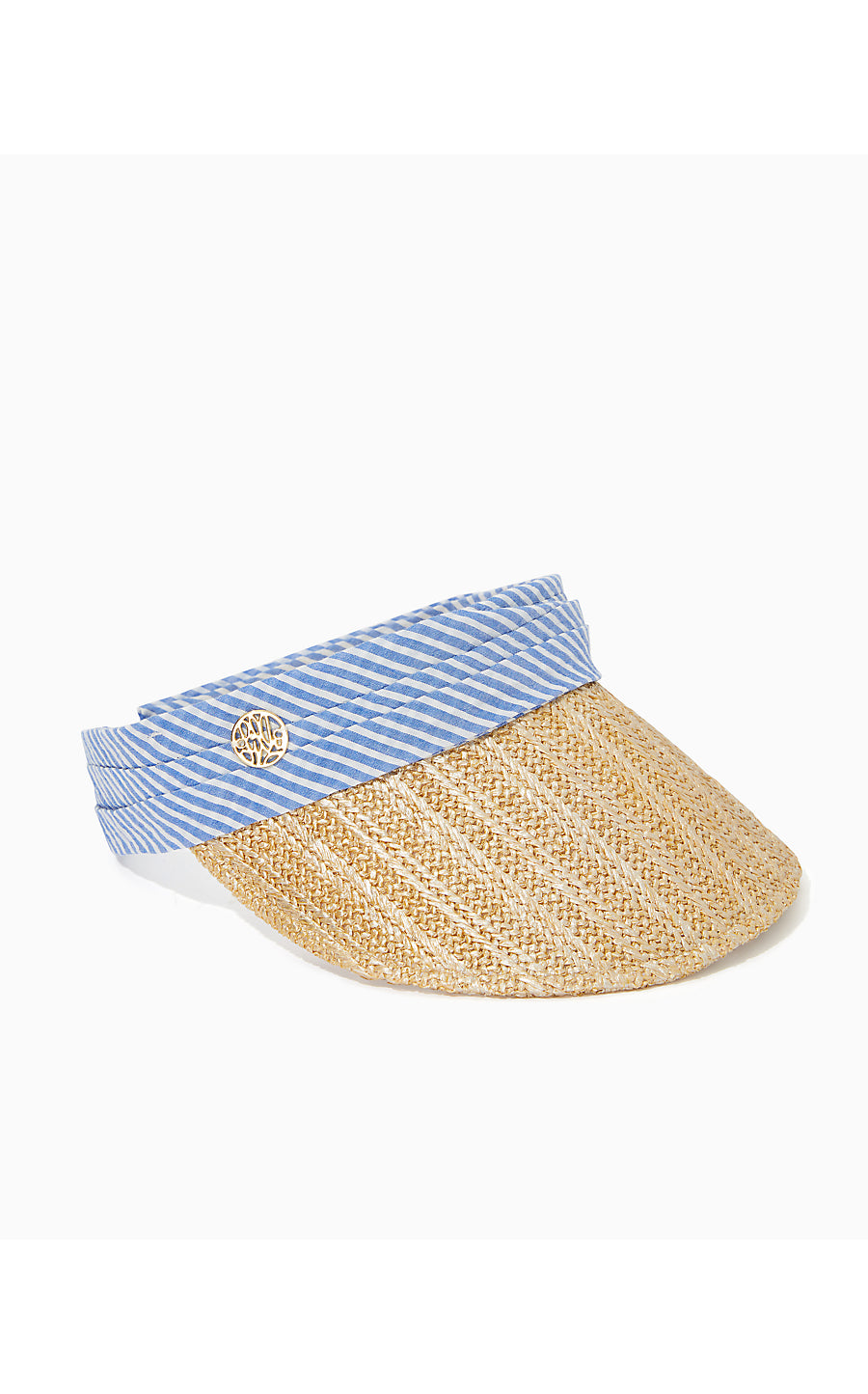 FOR SHORE VISOR - COASTAL BLUE - LTWT OXFORD STRIPE