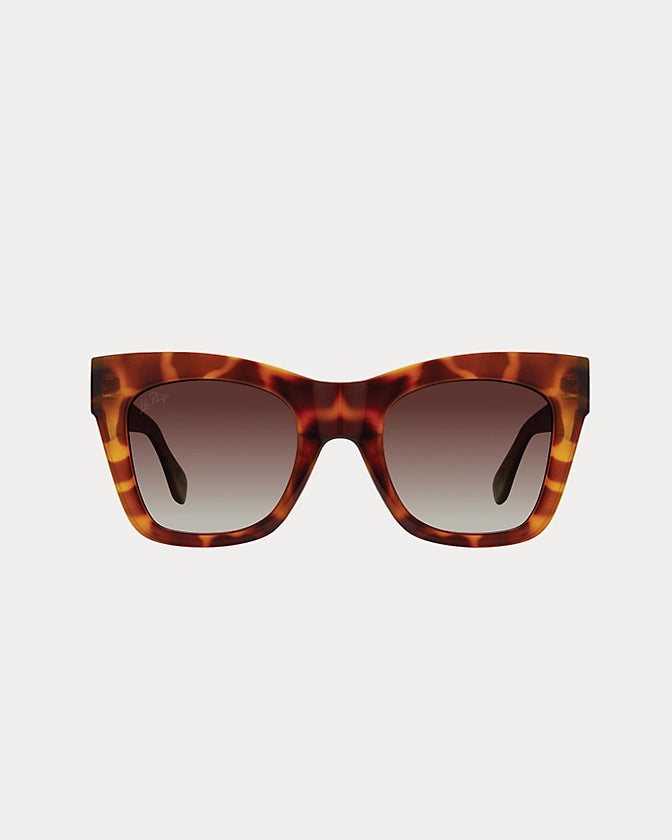 TROPICAL ISLE CARAMEL TORTOISE-GRAD BROWN SUNGLASSES