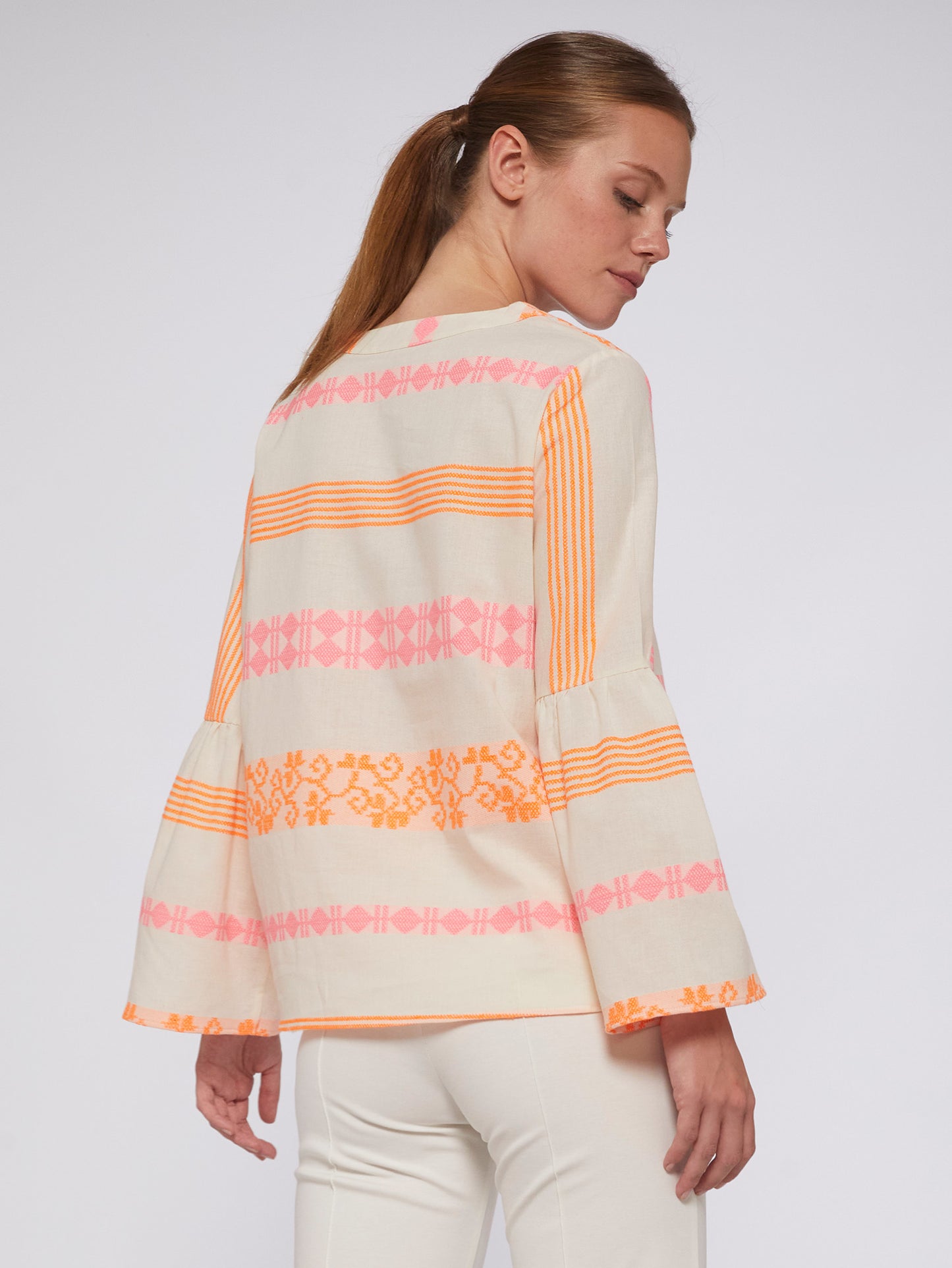 TILDA SHIRT - MILOS WHITE/NEON