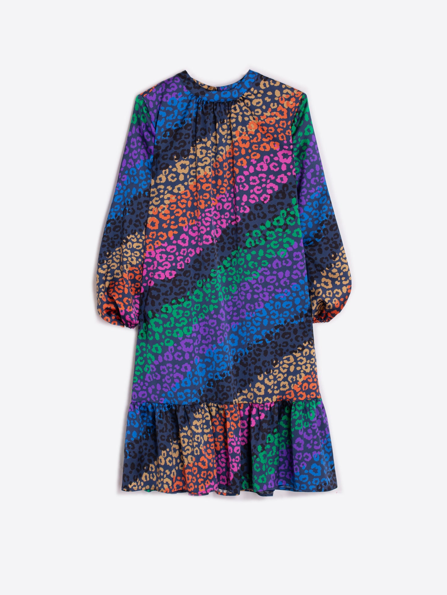 MULTICOLOR LEOPARD DRESS