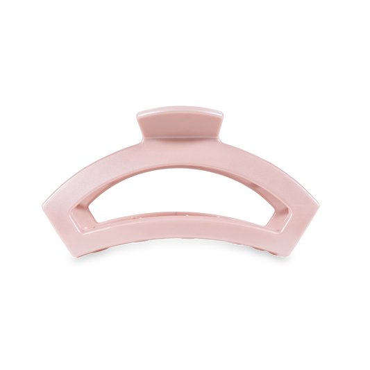 TELETIES - Open Hair Clip | Medium | Pearly Pink