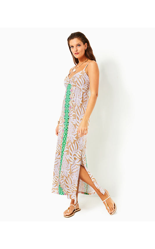 FLORALIE MAXI DRESS - MULTI - BON VIVANTS ENGINEERED KNIT DRESS