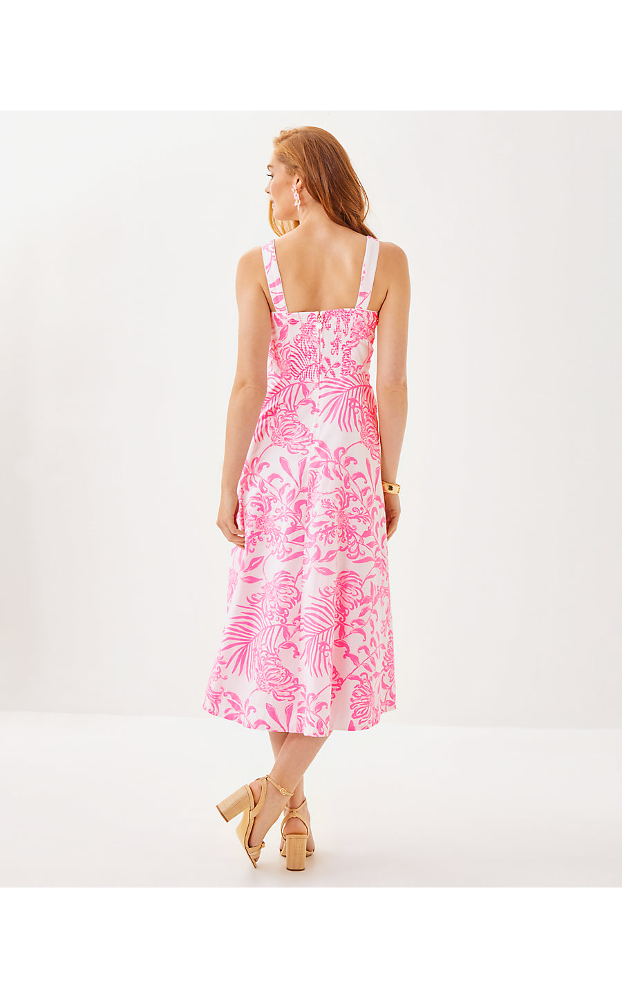 MAELLA MIDI DRESS - ROUSSEAU PINK - GLISTEN IN THE SUN