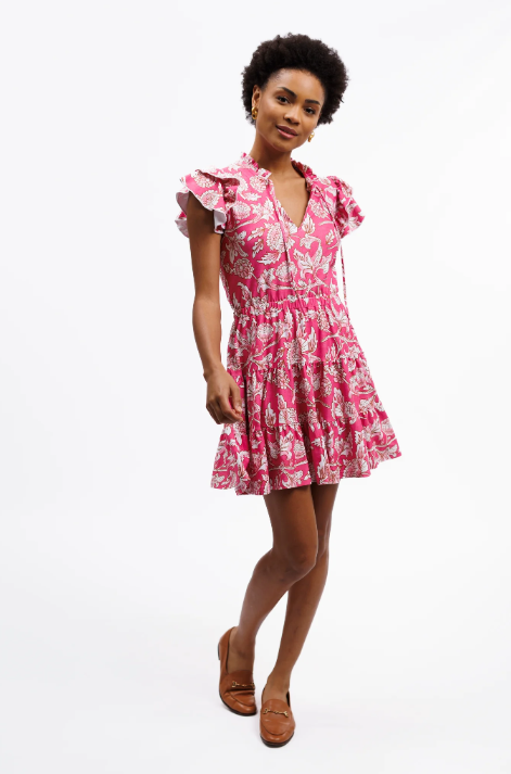 Maeve Dress - Tuileries Bloom Pink