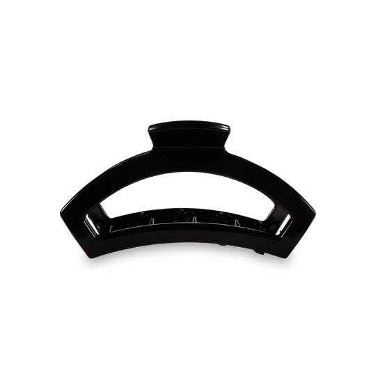 OPEN JET BLACK SMALL CLAW HAIR CLIP