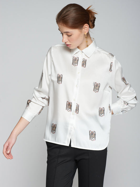 ISABELLA SHIRT- TIGER PRINT CRUSH