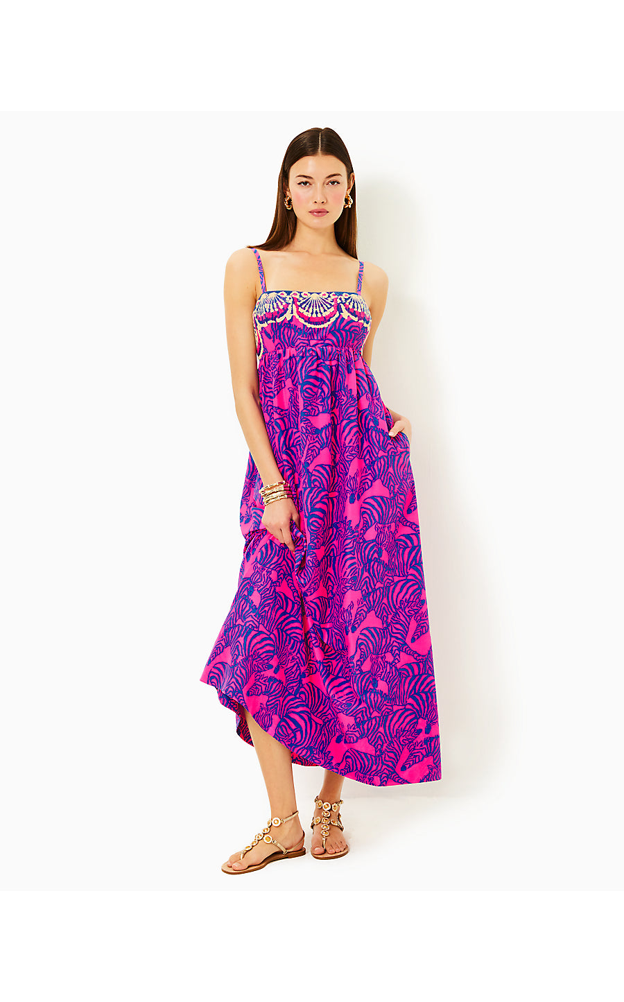 BERNADETTA MAXI DRESS - PASSION FRUIT PINK - WILD NIGHTS