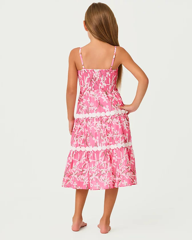 MINI ZANNA MIDI DRESS - CONFETTI PINK - LIZA - Pink Bee GVL MINI ZANNA MIDI DRESS - CONFETTI PINK - LIZA - Pink Bee GVL